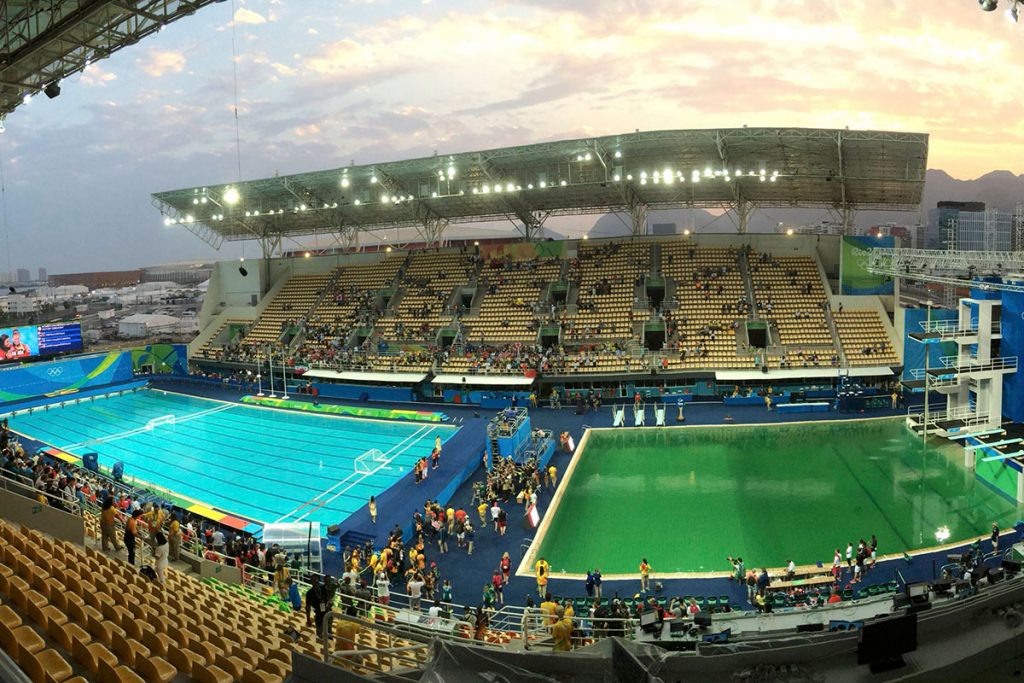 Olympic Pools in Rio, August 10, 2016. Image: Sylvain Marchandise/Reuters